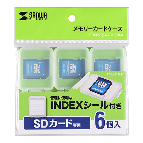 売切れ御免 サンワサプライ カードケース メモリーカードクリアケース Sdカード用 6個入 Fc Mmc10sd パソコン周辺機器 メディア オフィス 現場用品の通販キラット Kilat