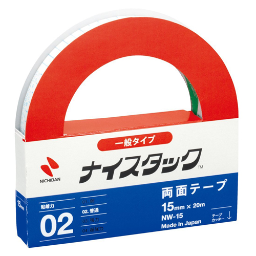 ニチバン 紙両面テープ ナイスタック 15mm×20m NW-15