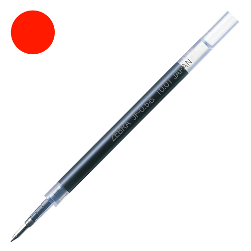 ゼブラ ジェルボールペン替芯 0.5mm 赤 10本入 RJF5-R