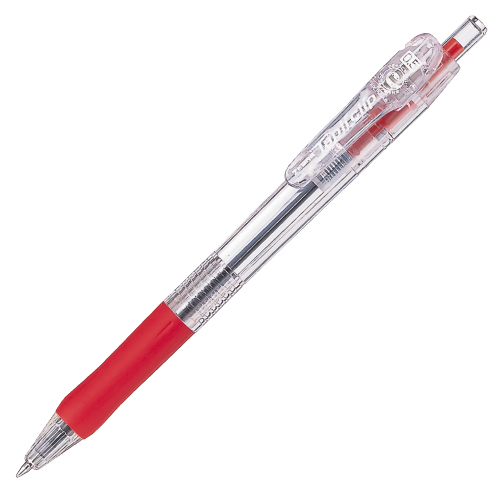 ゼブラ 油性ボールペン タプリクリップ 0.5mm 赤 BNS5-R