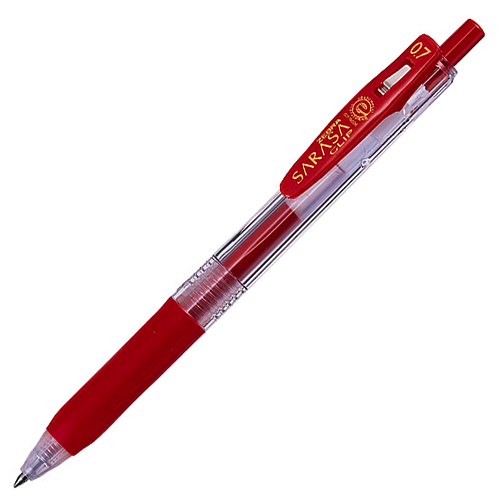 ゼブラ ジェルボールペン サラサクリップ 赤 JJB15-R