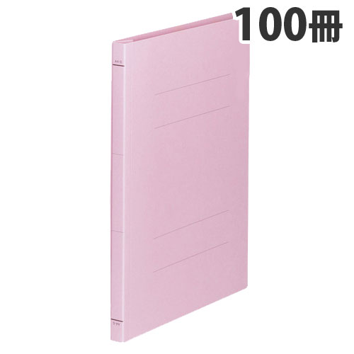 FAMS フラットファイル フラットファイル A4タテ ピンク 100冊入