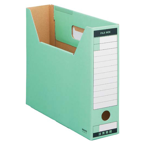 コクヨ ファイルボックス-FS ピースTタイプ A4横 緑 1冊 A4-SFT-G