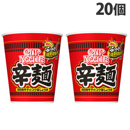 賞味期限:24.03.25】日清食品 カップヌードル 辛麺 82g×20個: 食品