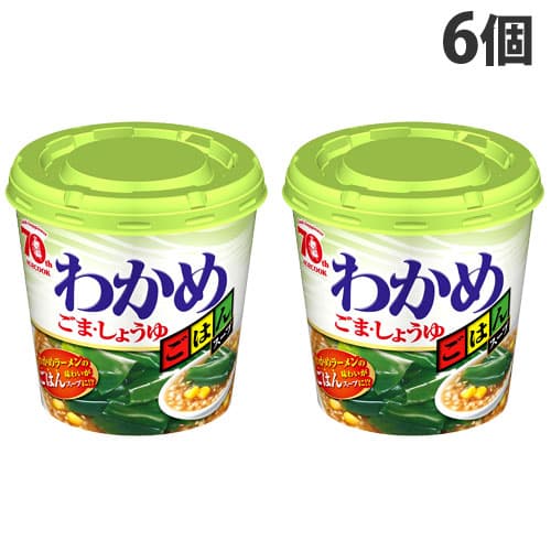 【賞味期限:24.12.04】エースコック わかめごはんスープ ごま・しょうゆ 36g×6個