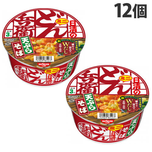 【賞味期限:24.10.16】日清食品 どん兵衛 天ぷらそば ミニ 【西】 46g×12個