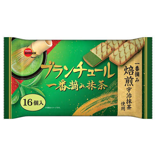 【賞味期限:25.11.30】ブルボン ブランチュール 一番摘み抹茶 16個入