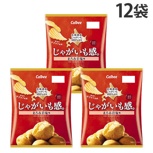 【賞味期限:25.10.31】カルビー じゃがいも感。 まろみ岩塩味 60g×12袋