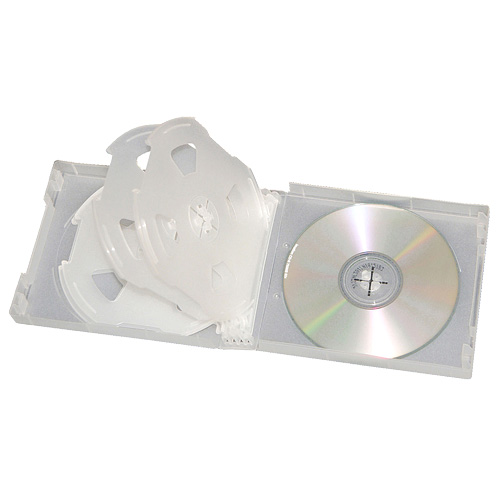 ソフトケース CD＆DVD 10枚収納 クリア XC-499C