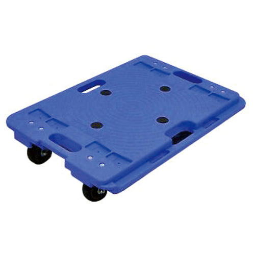 ナンシン 樹脂製連結平台車 150kg ブルー: テープ・梱包・作業用品 
