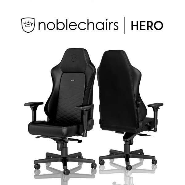 noblechairs ゲーミングチェア HERO ブラック NBL-HRO-PU-BLA-SGL