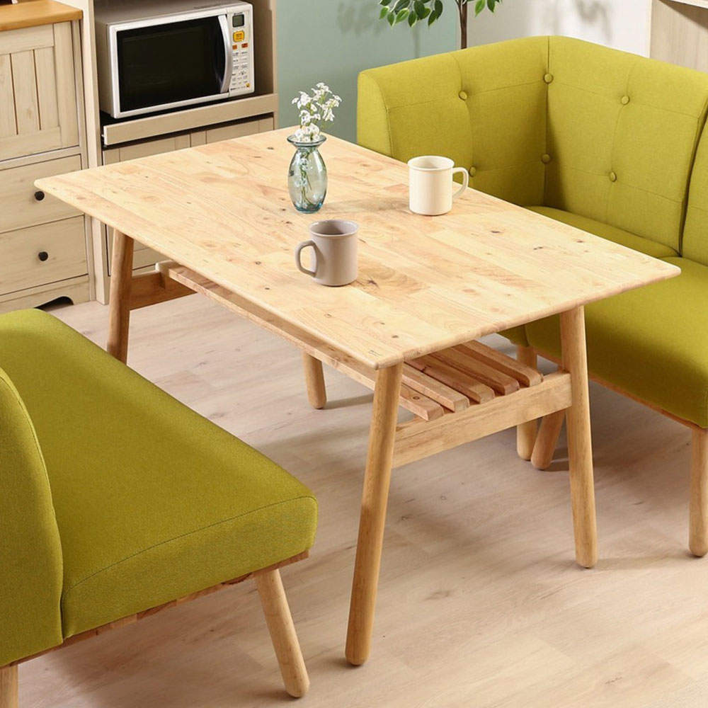 不二貿易 天然木 NS ダイニングテーブル ヘームル 幅120cm 37007