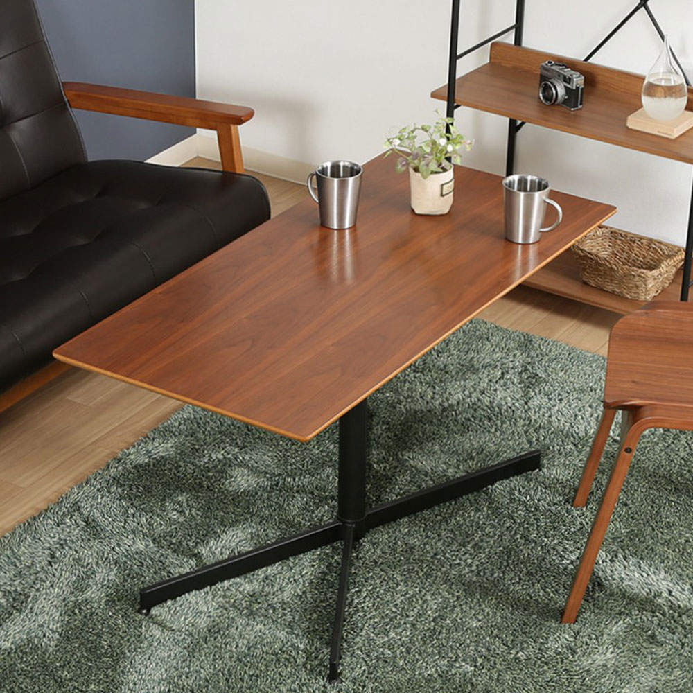 不二貿易 カフェテーブル トラヴィ 幅105cm ブラウン 92016