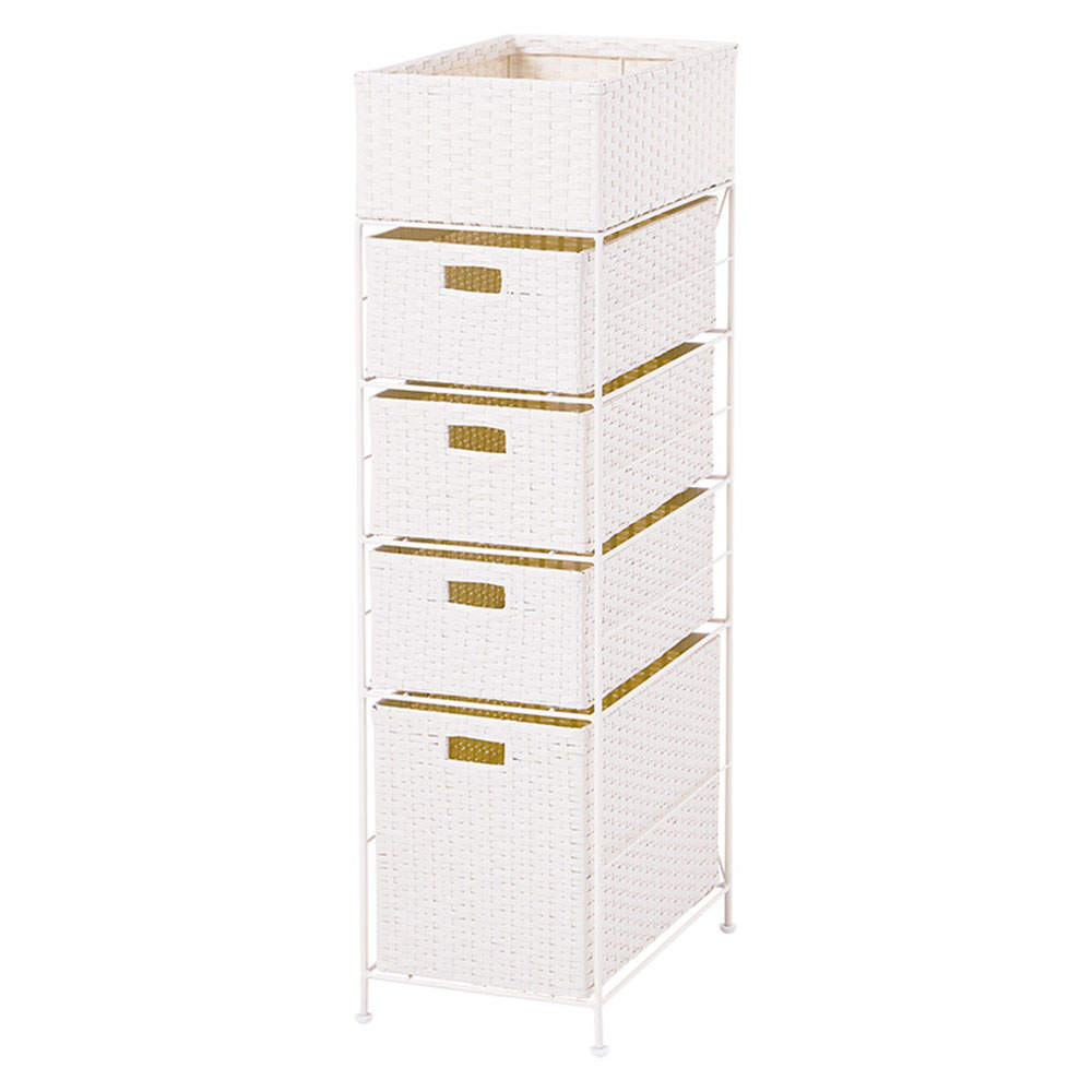 萩原 ランドリーラック ホワイト RAN-2421WH