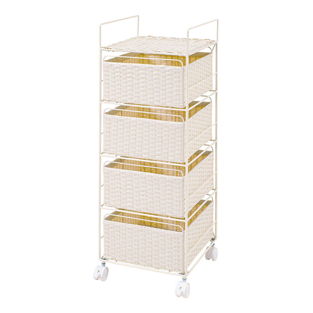 萩原 ランドリーラック ホワイト RAN-2434WH