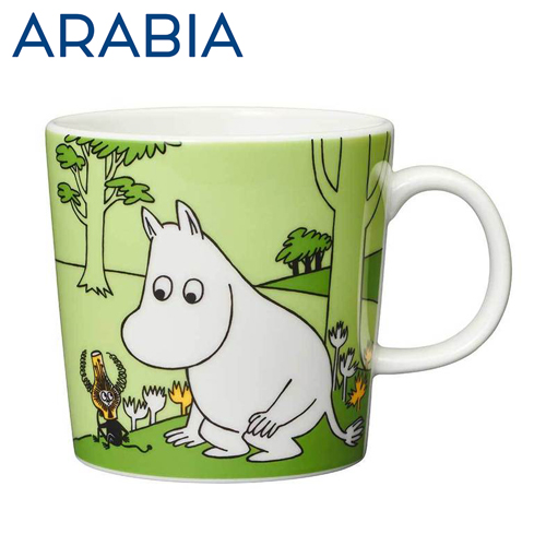 ARABIA アラビア Moomin ムーミン マグ ムーミン グラスグリーン 300ml Moomintroll grass-green マグカップ