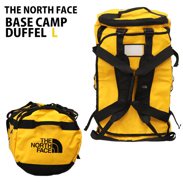 THE NORTH FACE バックパック BASE CAMP DUFFEL L ベースキャンプ ダッフル 95L サミットゴールド×TNFブラック