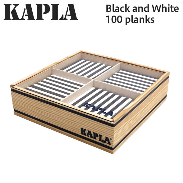 KAPLA カプラ Black and White 100 planks ブラック＆ホワイト 100ピース