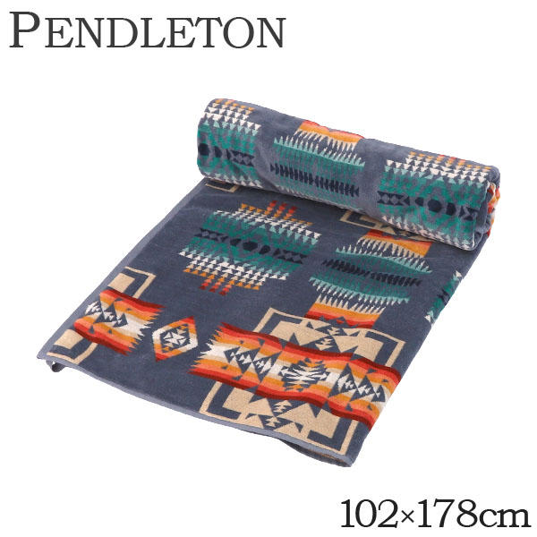 【送料弊社負担】PENDLETON ペンドルトン タオルケット Oversized Jacquard Towels オーバーサイズ ジャガードスパタオル XB233-53803 チーフジョセフスレート【他商品と同時購入不可】