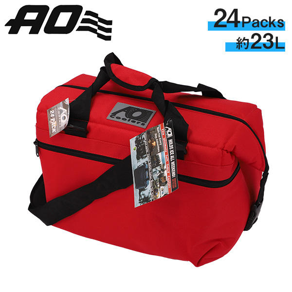 よろずやマルシェ本店 | AO Coolers エーオークーラーズ 保冷バッグ 24Pack Canvas Soft Cooler 24パック  キャンバス ソフト クーラー Red レッド 23L: 日用品・キッチン・洗剤 －食品・日用品から百均まで個人向け通販