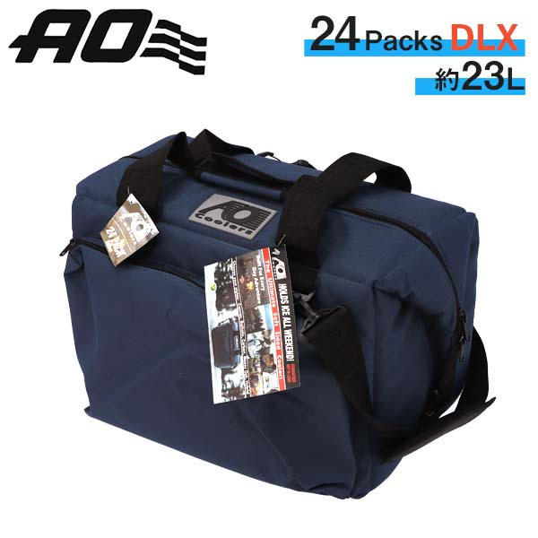 よろずやマルシェ本店 | AO Coolers エーオークーラーズ 保冷バッグ 24Pack Deluxe Canvas Soft Cooler 24パック  キャンバス DLX ソフト クーラー Navy Blue ネイビー 23L: 日用品・キッチン・洗剤 －食品・日用品から百均まで個人向け通販