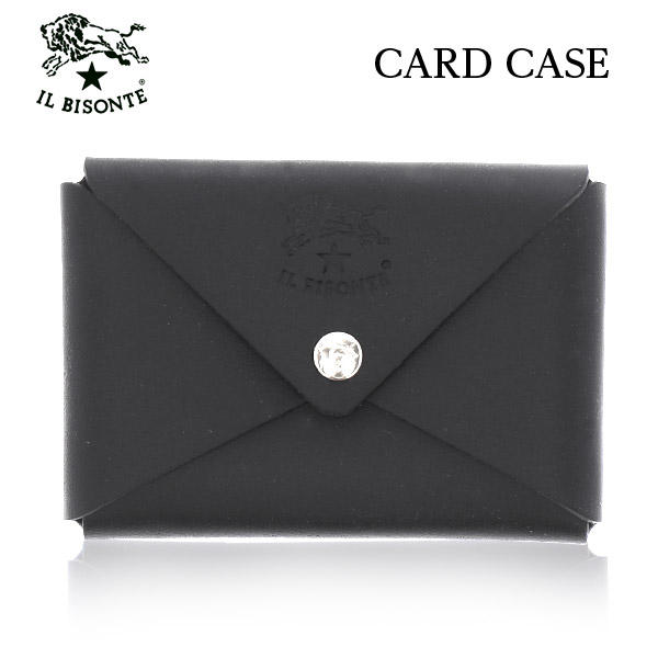 よろずやマルシェ本店 | IL BISONTE イルビゾンテ SOVANA CARD CASE カードケース NERO ブラック BK109 SCC031  名刺入れ PG0001: ファッション －食品・日用品から百均まで個人向け通販