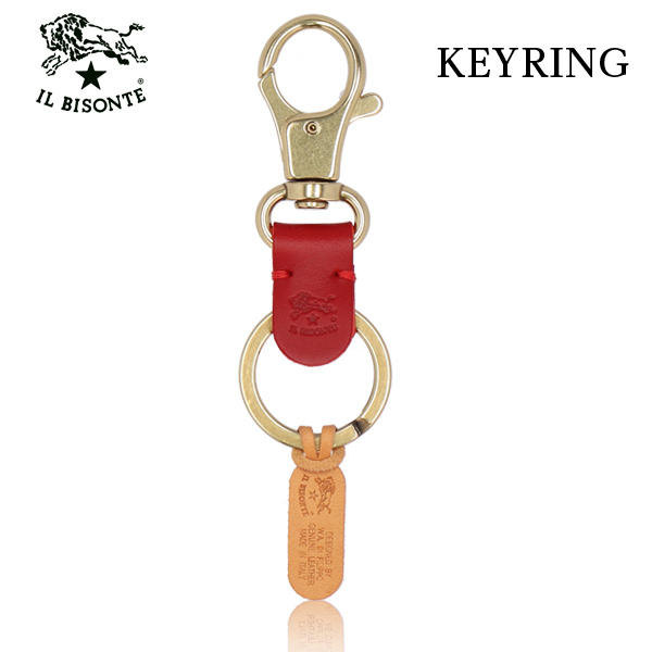 よろずやマルシェ本店 | IL BISONTE イルビゾンテ KEYRING キーリング ROSSO RUBINO ロッソ ルビーノ RE101  SKH016 キーホルダー PG0001: 日用品・キッチン・洗剤 －食品・日用品から百均まで個人向け通販