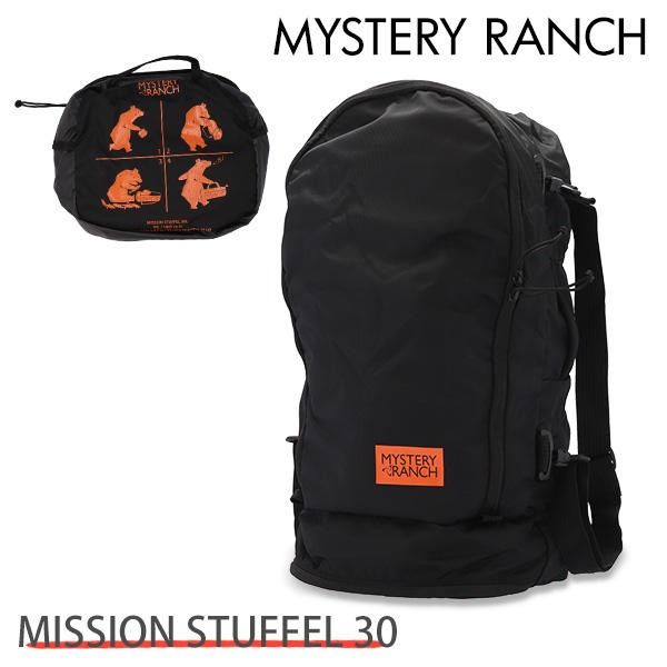 MYSTERY RANCH ミステリーランチ バックパック MISSION STUFFEL 30 ミッションスタッフル 30L BLACK ブラック