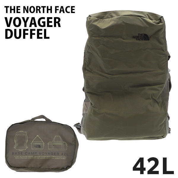 THE NORTH FACE ノースフェイス バックパック BASE CAMP VOYAGER DUFFEL ベースキャンプ ボイジャー ダッフル 42L タープグリーン×ブラック