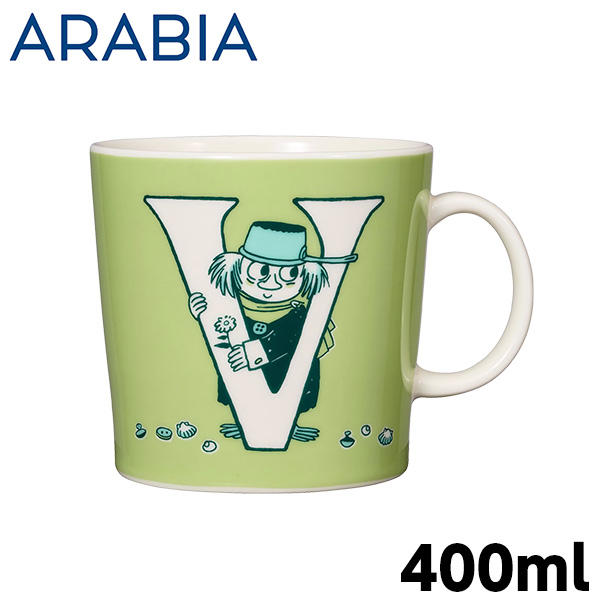 ARABIA アラビア Moomin ムーミン マグ アルファベットコレクション V 400ml マグカップ