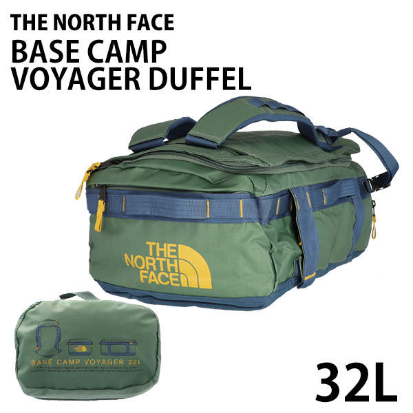 THE NORTH FACE ノースフェイス バックパック BASE CAMP VOYAGER DUFFEL ベースキャンプ ボイジャー ダッフル 32L ダックグリーン×シェイディブルー
