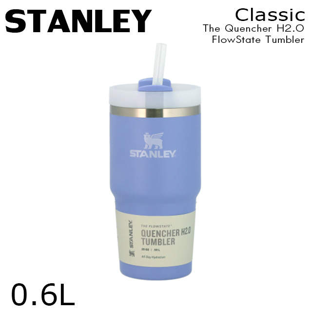STANLEY スタンレー The Quencher H2.O FlowState Tumbler 真空 スリムクエンチャー ハイドレンジア 0.6L 20oz