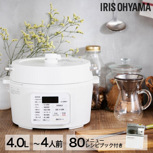 アイリスオーヤマIRIS OHYAMA 電気圧力鍋  PC-MA4-W調理家電
