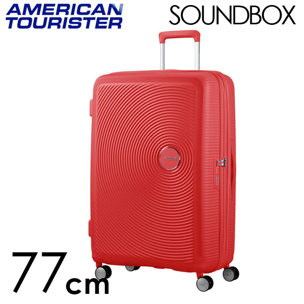Samsonite スーツケース American Tourister Soundbox アメリカンツーリスター サウンドボックス EXP 77cm コーラルレッド 88474-1226【他商品と同時購入不可】
