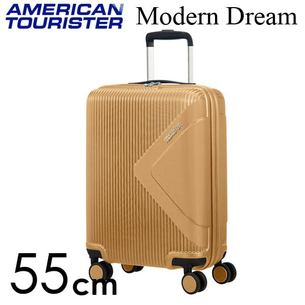 よろずやマルシェ本店 Samsonite スーツケース American Tourister Soundbox アメリカンツーリスター モダンドリーム 55cm ゴールド 1366 ファッション 食品 日用品から百均まで個人向け通販