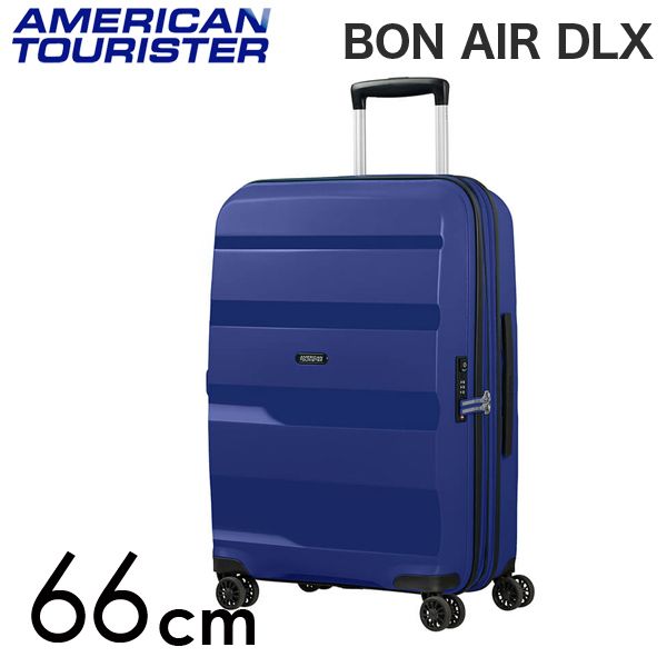 Samsonite スーツケース American Tourister Bon Air DLX アメリカンツーリスター ボン エアー DLX 66cm EXP ミッドナイトネイビー