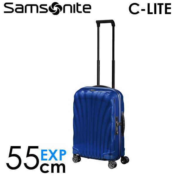 Samsonite スーツケース C-LITE Spinner シーライト スピナー 55cm EXP ディープブルー 134679-1277