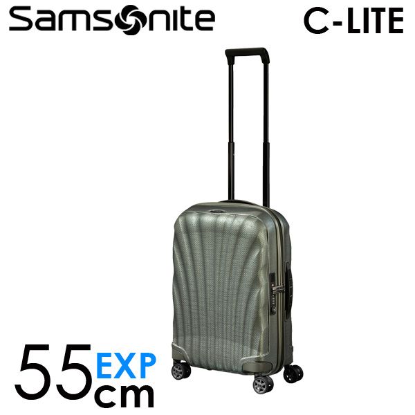 Samsonite スーツケース C-LITE Spinner シーライト スピナー 55cm EXP メタリックグリーン 134679-1542