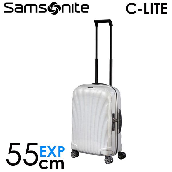 Samsonite スーツケース C-LITE Spinner シーライト スピナー 55cm EXP オフホワイト 134679-1627