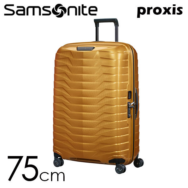 よろずやマルシェ本店 Samsonite スーツケース PROXIS SPINNER プロクシス スピナー 75cm ハニーゴールド  126042-6856: ファッション －食品・日用品から百均まで個人向け通販