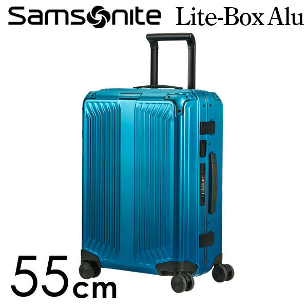 Samsonite スーツケース Lite Box Alu Spinner ライトボックス アル スピナー 55cm グラディエントブルー  122705-5270