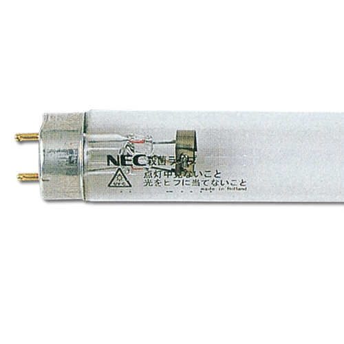 NECライティング 殺菌ランプ 直管蛍光灯 グロースタータ形 15W形 G13