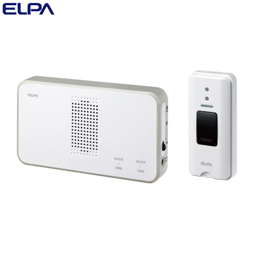 ELPA ワイヤレスチャイム 押ボタンセット (受信器・送信器) EWS-S5030