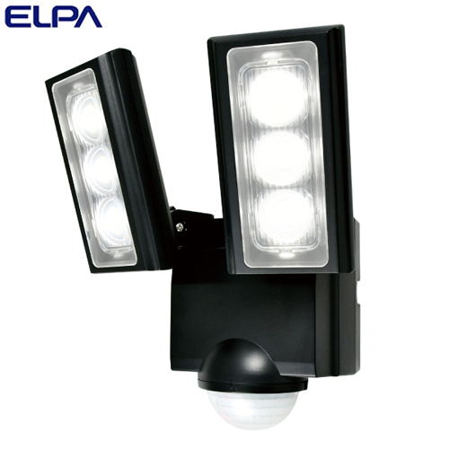 朝日電器 ELPA LEDセンサーライト 2灯 乾電池式 屋外用 ESL-312DC