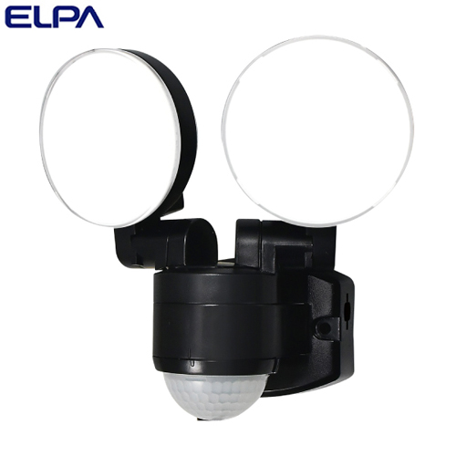 朝日電器 ELPA LEDセンサーライト 2灯 コンセント式 (AC電源) 屋外用 ESL-SS412AC