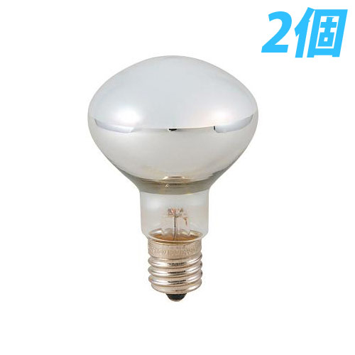ヤザワ 白熱電球 白熱灯 ミニレフ球 E17口金 50W形 2個入パック RF5017502P