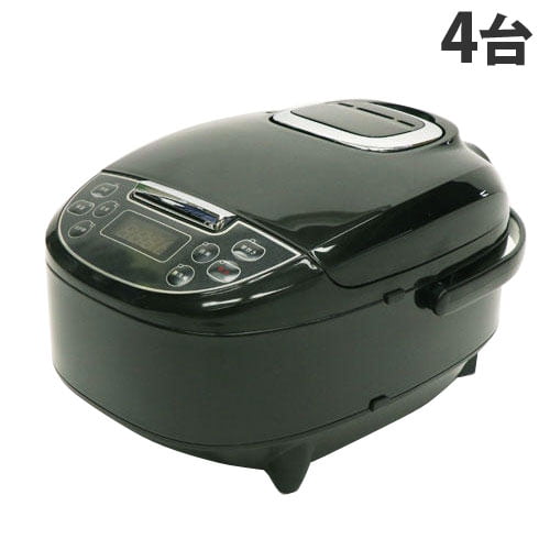 HIRO 炊飯器 マイコン炊飯ジャー 5合 ブラック 4台セット HK-RC552BK