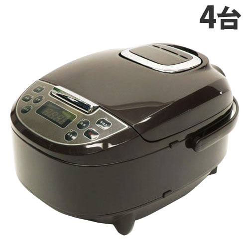 HIRO 炊飯器 マイコン炊飯ジャー 5合 ブラウン 4台セット HK-RC552BR