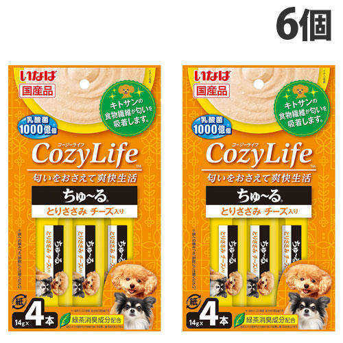 いなば CozyLife ちゅ～る とりささみ チーズ入り (14g×4本入)×6個 DS-373
