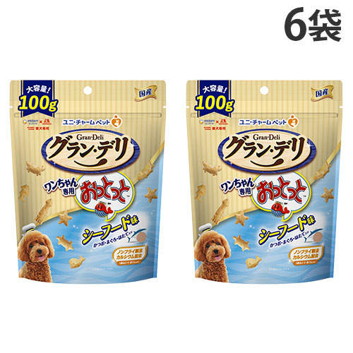 ユニ・チャーム グラン・デリ ワンちゃん専用 おっとっと シーフード味 100g×6袋